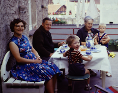 Kaffee im Haus meiner Großeltern 1968 Familie beim Kaffee 1968