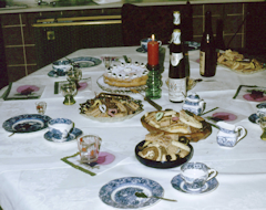 Kaffeetisch bei meinen Eltern Weihnachten 1978 Kaffeetisch 1978