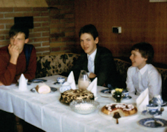 Familienfeier 1984 Kaffeetisch 1984